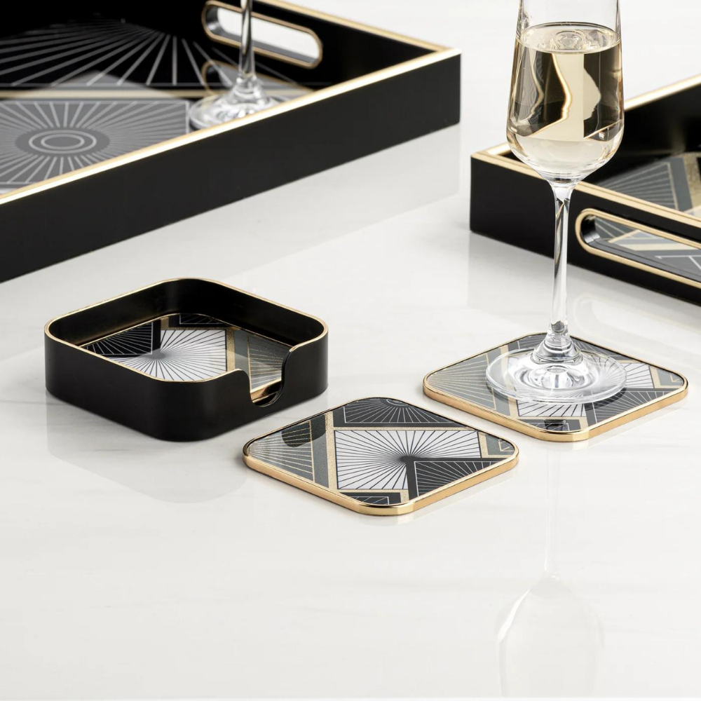 Savoy Radiant Tile Coasters (set of 4)