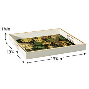 Savoy Tropical Leaves Tray - small