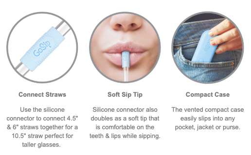 GoSip Glass Multi-Use Straw