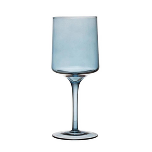 Stemmed Wine Glass (Blue Steel)