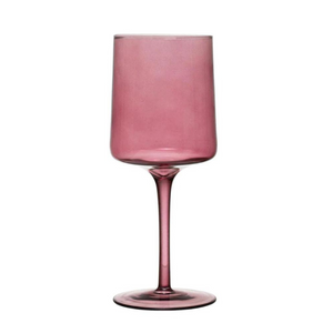 Stemmed Wine Glass (Mauve)