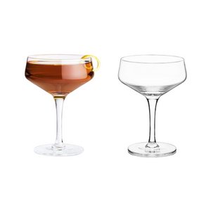 Raye Crystal Coupe Glasses Set of 2
