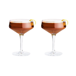 Raye Crystal Coupe Glasses Set of 2