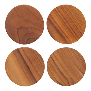 Teak Wood Coasters (set of 4)