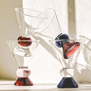 Totem Stemless Martini Glasses (assorted colours)