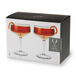 Viski Admiral Coupe Glasses (set of 2)