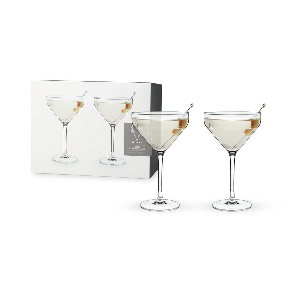 Viski Angled Martini Glasses (set of 2)