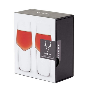 Viski Raye Heavyweight Crystal Shot Glasses (set of 2)