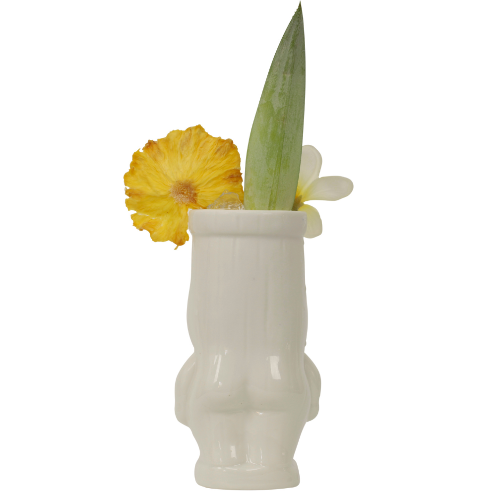 White Cheeky Tiki Mug