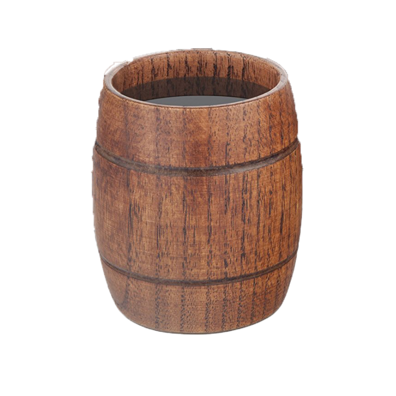 Wood Barrel Shot Glass