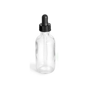 Dropper Bitters Bottle Clear (assorted sizes)