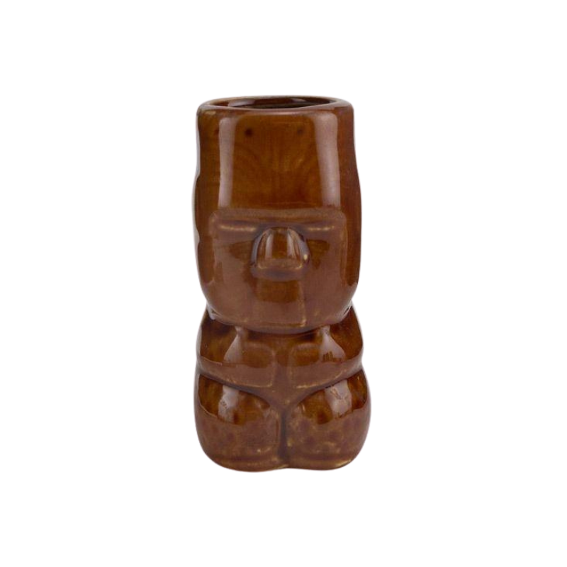 Tiki Shot Mug - brown