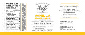 Split Tree Ginger Vanilla Syrup