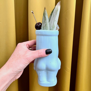 Blue Cheeky Tiki Mug