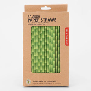 Kikkerland Bamboo Paper Straws