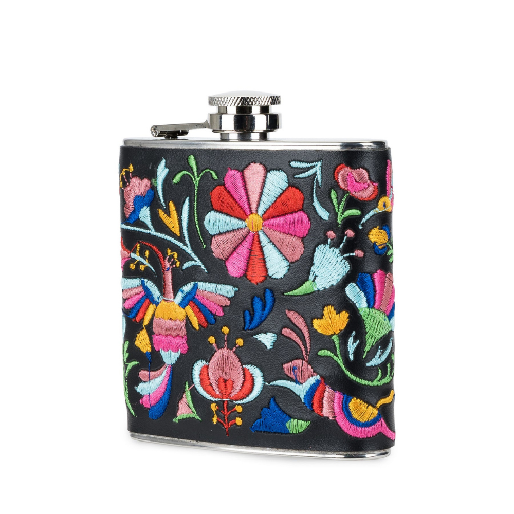 Embroidered Flask