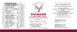 Split Tree Rhubarb & Elderflower Cordial