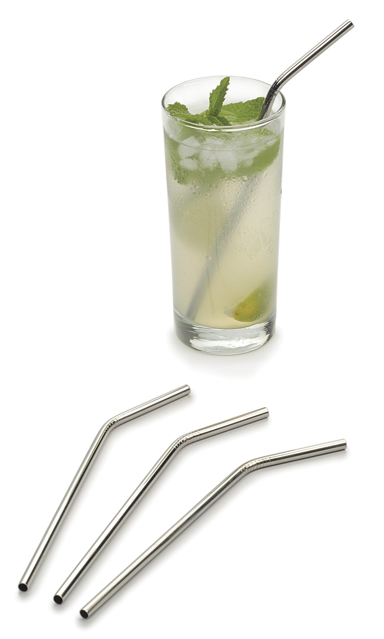Angled Stainless Steel Straw