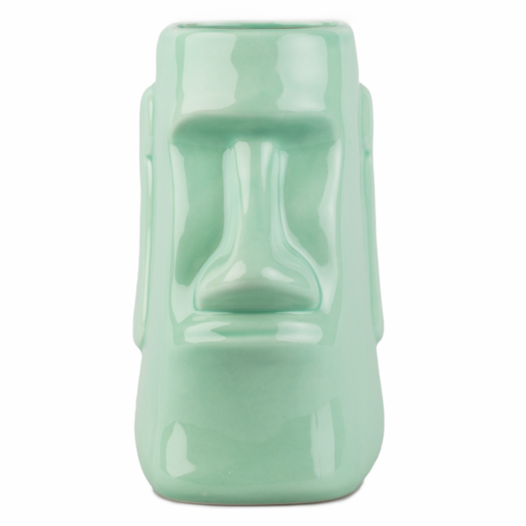 Seafoam Green Easter Island Tiki Mug