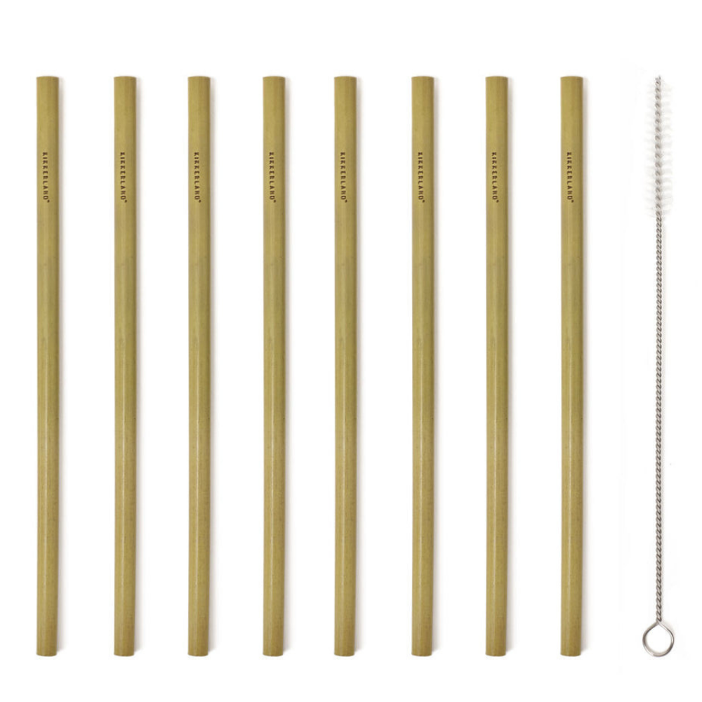 Natural Bamboo Straws (set of 8)