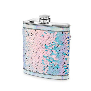 Mermaid Sequin Flask