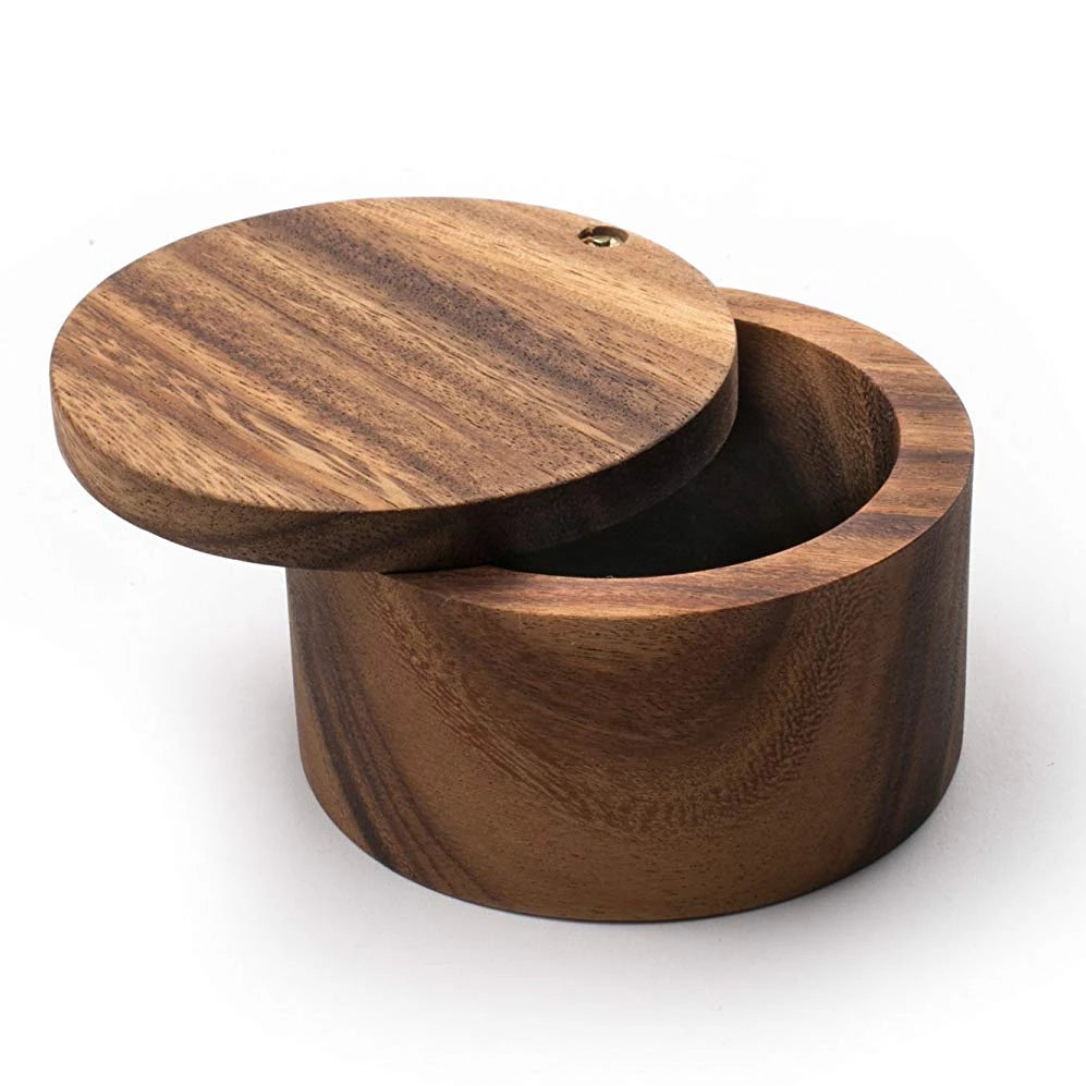 Acacia Wood Salt Cellar