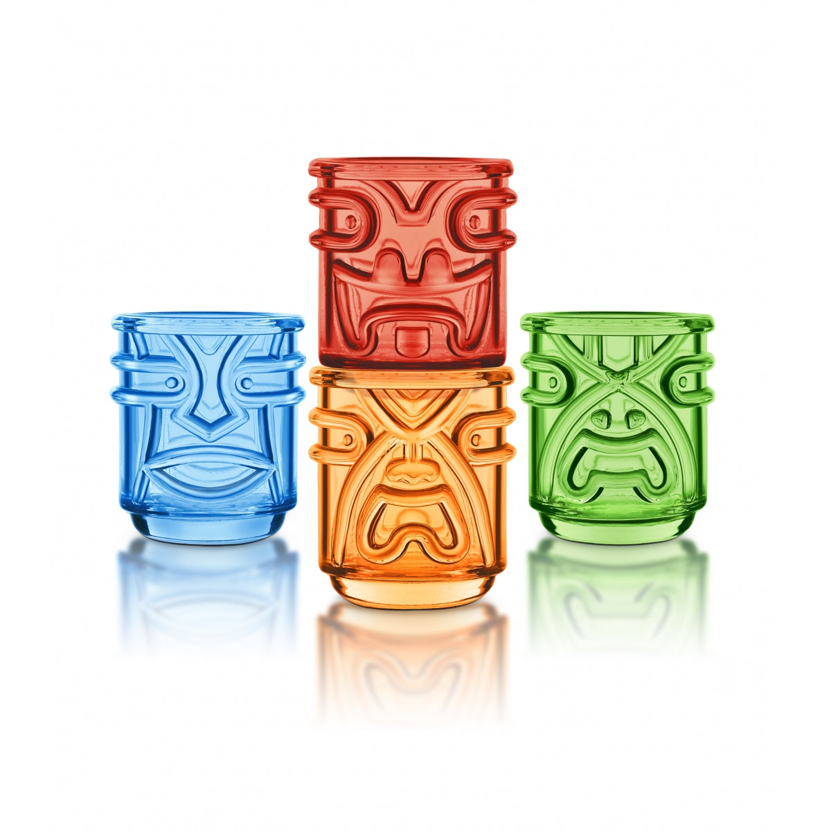 Polynesian God Tiki Glasses