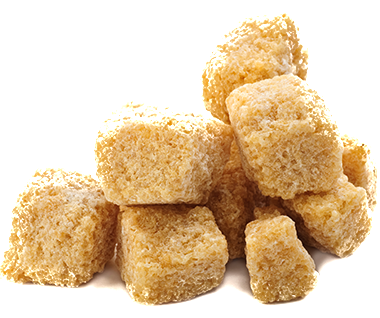 Rough Cut Raw Sugar Cubes