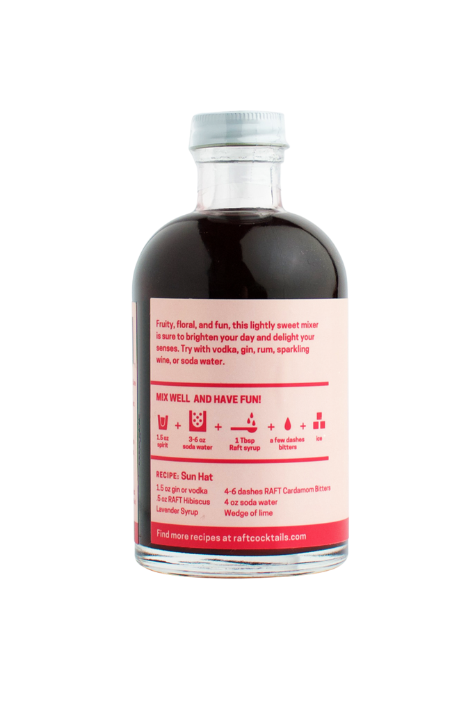 Raft Hibiscus Lavender Syrup | Cocktail Emporium