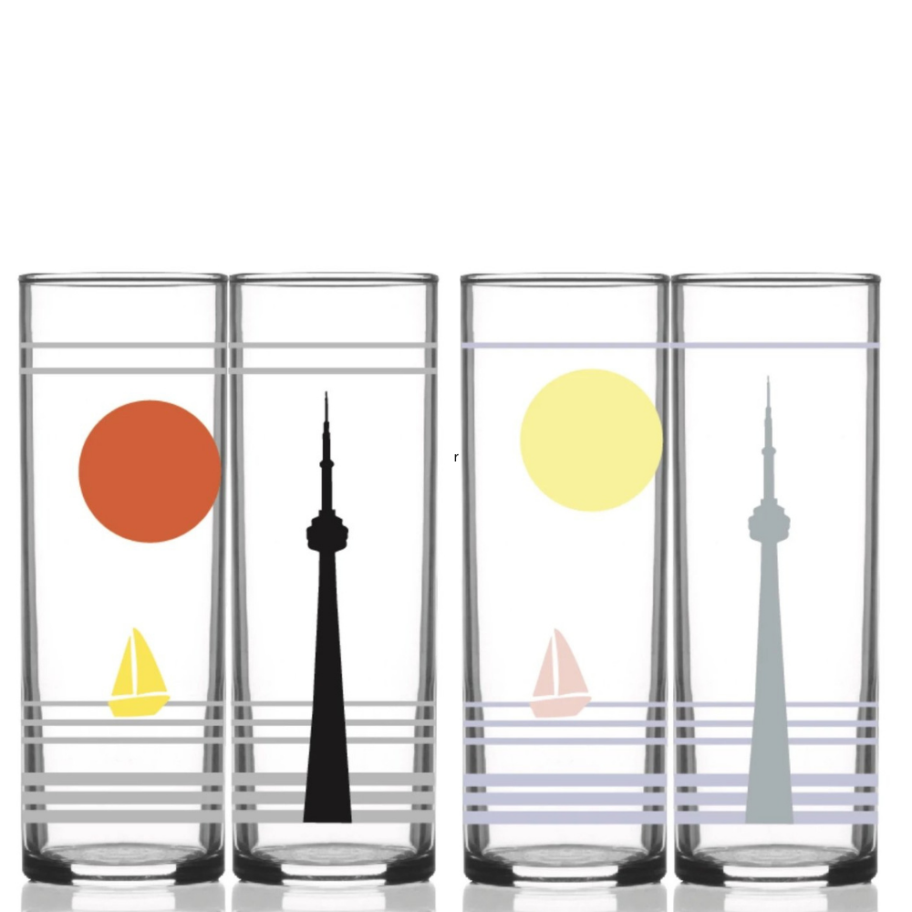 Retro Toronto Collins Glass