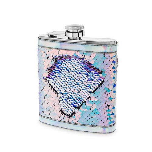 Mermaid Sequin Flask