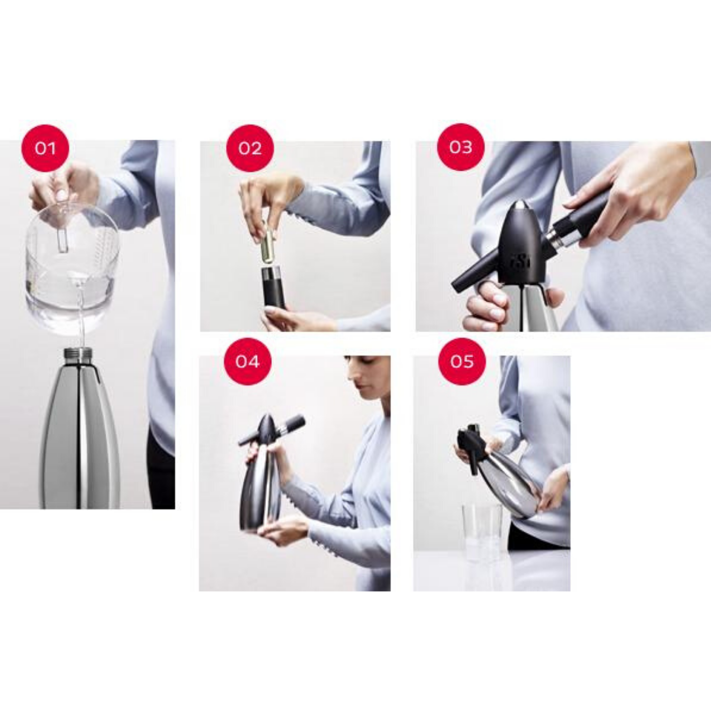 iSi Stainless Steel Soda Siphon