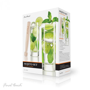 Mojito Glasses & Muddler Set