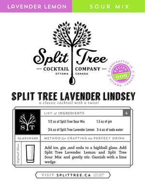 Split Tree Lavender Lemon Syrup Lavender Lindsey Cocktail Recipe