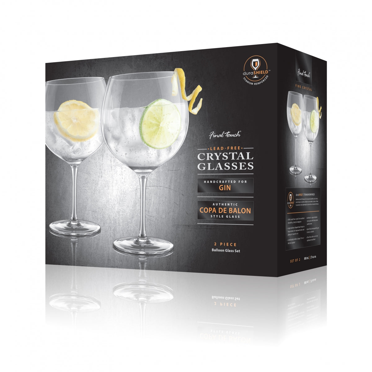 Final Touch Gin & Tonic Glasses (set of 2)