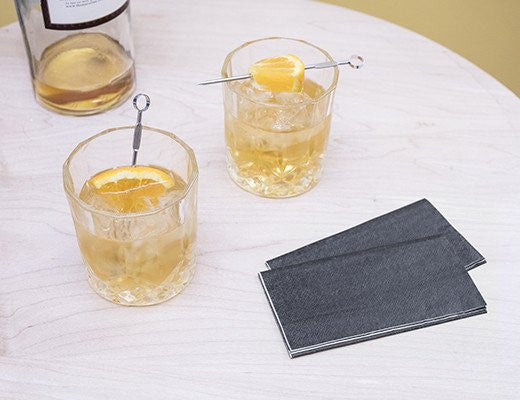 Whiskey Glass Set with Cocktail Picks